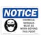 Signmission OSHA Sign, Chemical Goggles Must Be Worn, 10in X 7in Rigid Plastic, 10" W, 7" H, Landscape OS-NS-P-710-L-15333 - alternate 1
